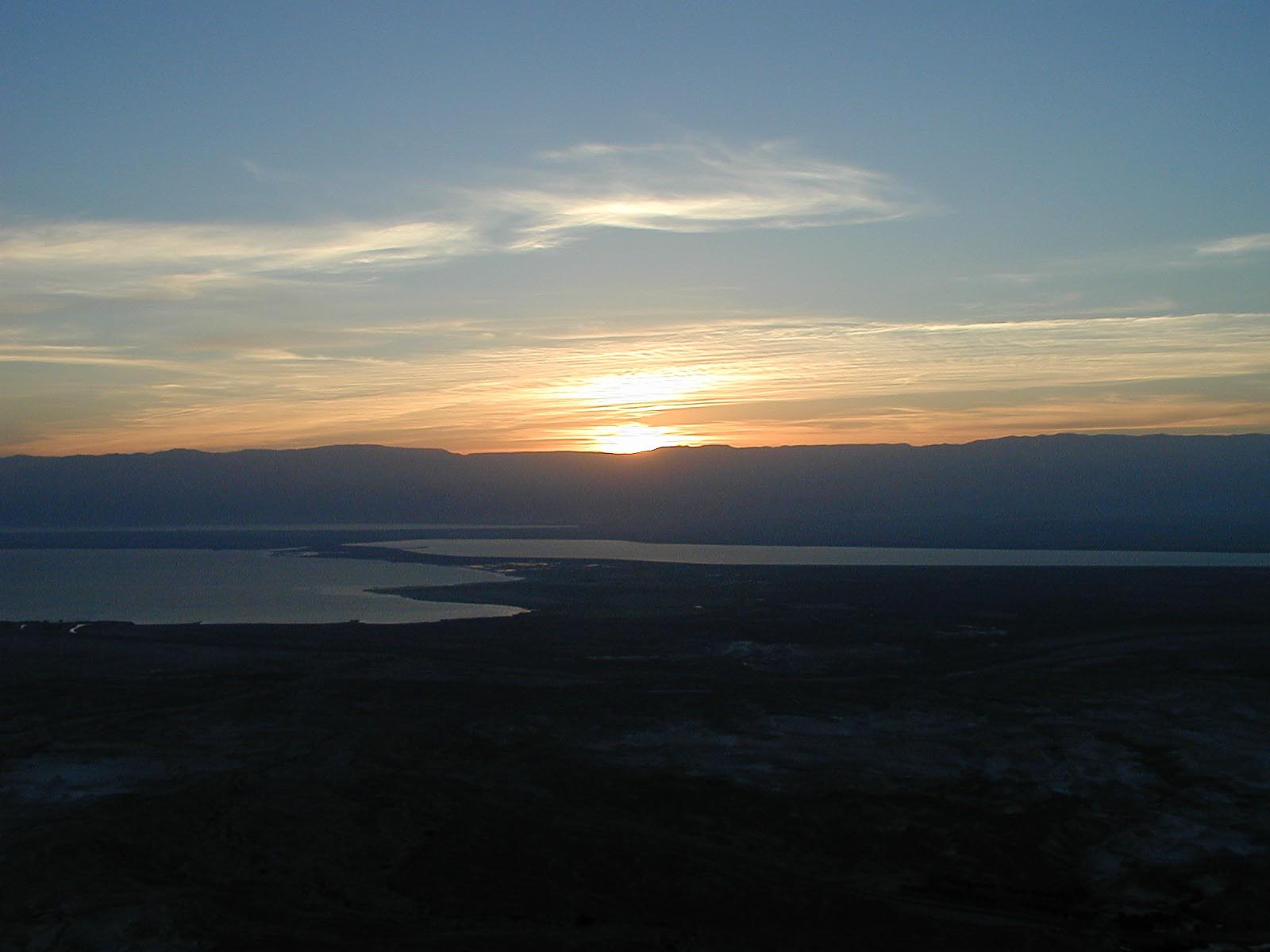 Masada sunrise over the Dead Sea. Courtesy of the [Pictorial Library of Bible Lands](https://www.bibleplaces.com)